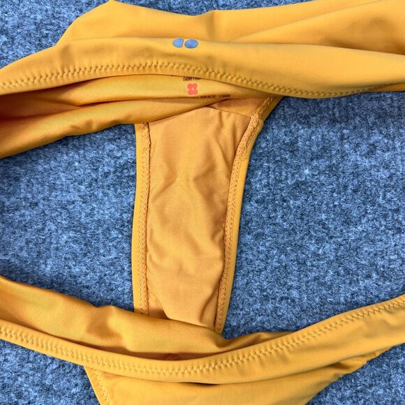 Sweaty Betty Peninsula Bikini Bottom Womens Small Haze Yellow Xtra Life Mid Rise - Picture 5 of 10